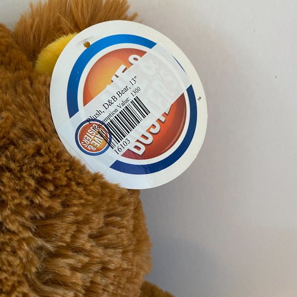 Dave And Buster's Logo Brown Bear 13" Toy Factor Stuffed Plush Toy - Picture 3 of 5